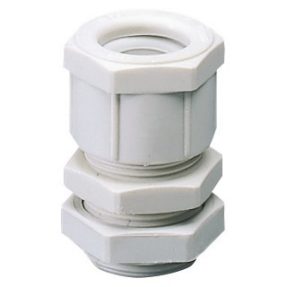KABELVERSCHRAUBUNG AUS NYLON - GEWINDE PG 7 - GRAU RAL 7035 - IP66