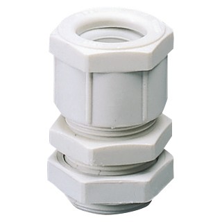 Presse-étoupe en nylon pas PG, gris RAL 7035 - IP66 Presse-étoupe en nylon pas PG, gris RAL 7035 - IP66