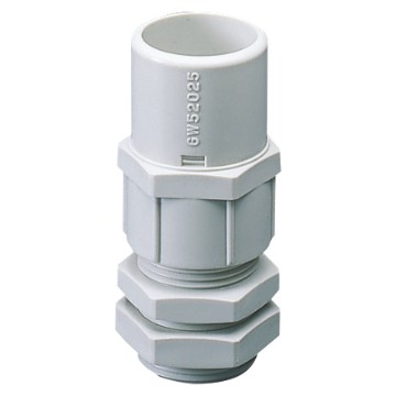 Presse-étoupe en nylon pas PG avec logement pour conduit rigide, gris RAL 7035 - IP66 Presse-étoupe en nylon pas PG avec logement pour conduit rigide, gris RAL 7035 - IP66