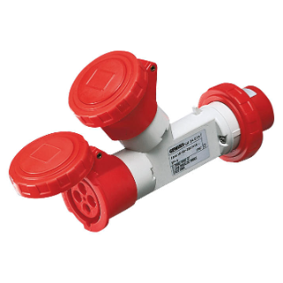 Serie IEC 309 MA Multiplicadores y adaptadores, industriales y domésticos, protegidos y estancos