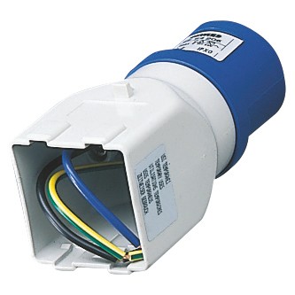 Systeemadapters: IEC 309 IP44-stekker voor het bevestigen van 2 modules uit de System serie - 50/60 Hz Systeemadapters: IEC 309 IP44-stekker voor het bevestigen van 2 modules uit de System serie - 50/60 Hz