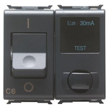 Fehlerstrom-Leitungsschutzschalter - C-Charakteristik - Typ A - 230V ac - 50/60 Hz