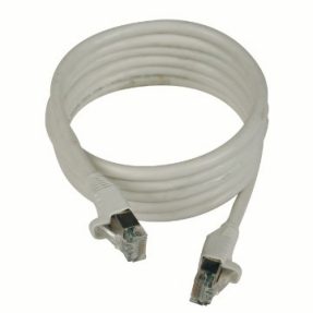 CORDONE DI PERMUTAZIONE RJ45-RJ45 - SCHERMATO - CATEGORIA 5e - FTP 24 AWG - 0,5m - GRIGIO - 38 LAN