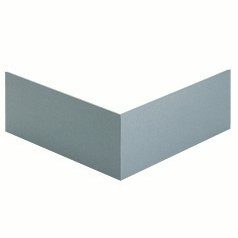  BR-PVC - BRÜSTUNGSKÄNALE - OBERTEIL AUSSENECK - WEISS RAL9010