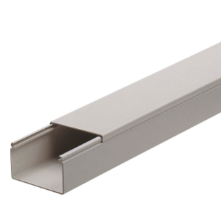NF - PVC SILL-TYPE TRUNKING - WITH COVER - LENGHT 2M - 60x90 - GREY RAL7035