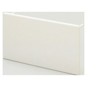 nf - installationkanale aus pvc - endstück - 25x25 - weiss ral9010