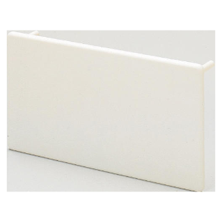 FB - MULTIFUNCTIONAL TRUNKING AND DEVICE HOLDER IN PVC - END COVER - 130X60 - WHITE RAL9010