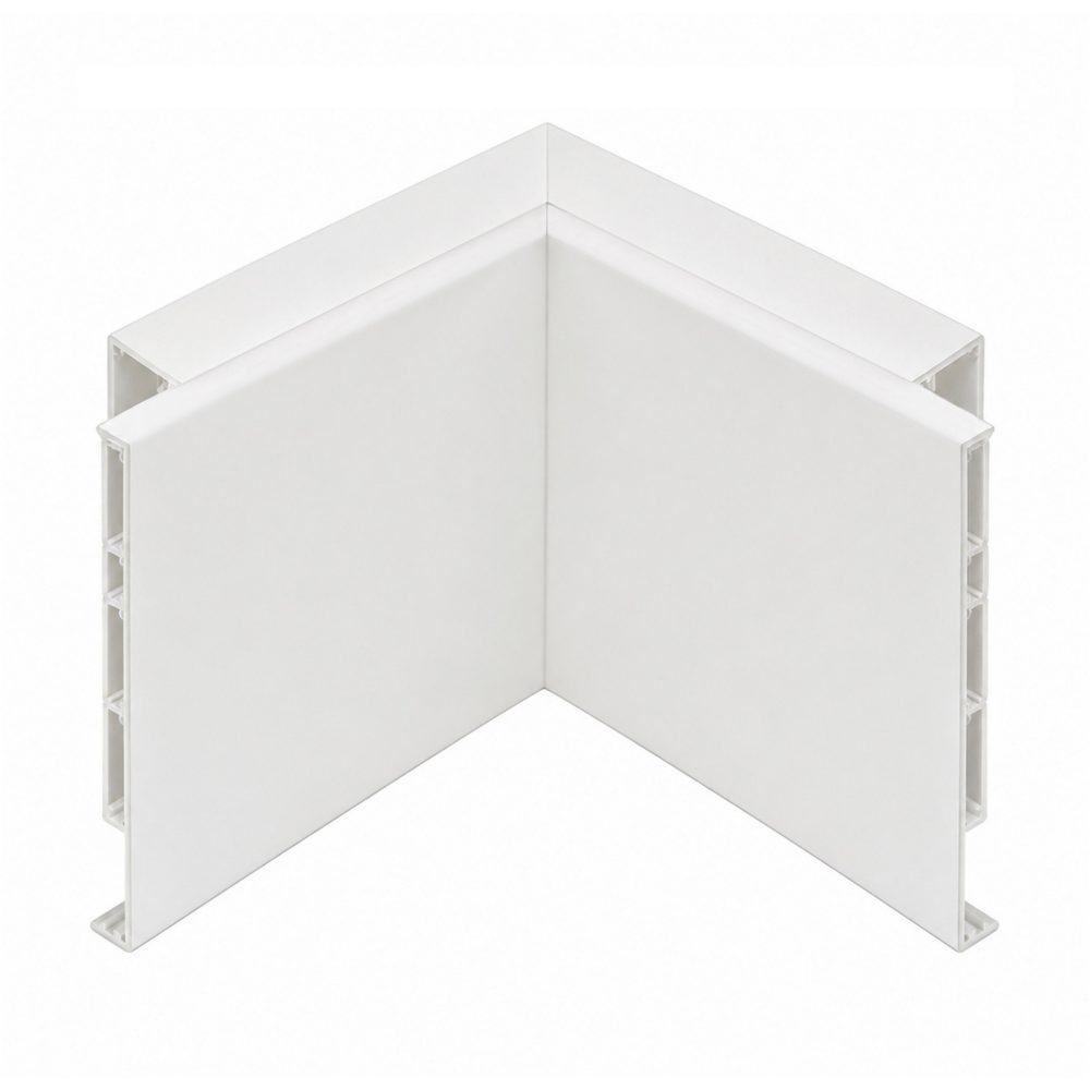 fb - geräteeinbaukanäle aus pvc - inneneck - 60x100 - weiss ral9010