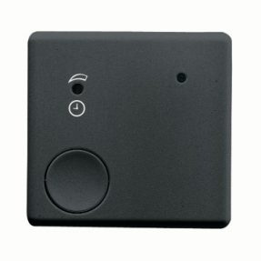 BUTON ELECTRONIC TEMPORIZAT CU INTRARE PENTRU TELECOMANDĂ - 30s-15min. - 2 MODULE - SISTEM NEGRU