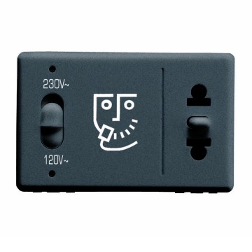 Tomada para máquina de barbear padrão Europeu/Americano com transformador de isolamento