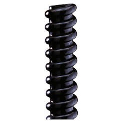 Vaina en espiral DIFLEX - Negro RAL 9005 - PVC