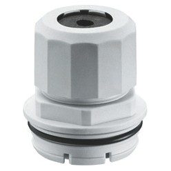 cable - trix/quadrix cable gland union - for cable ø 3-6mm - halogen free - grey ral7035