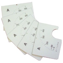 Escalas intercambiables para amperímetro analógico GW 96 878 Escalas intercambiables para amperímetro analógico GW 96 878