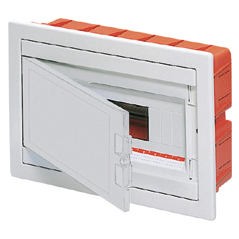 Quadros de electricidade preparados para alojar régua de terminais - Branco RAL 9016