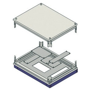 Base completa di zoccolo ispezionabile e testata preassemblate Base completa di zoccolo ispezionabile e testata preassemblate
