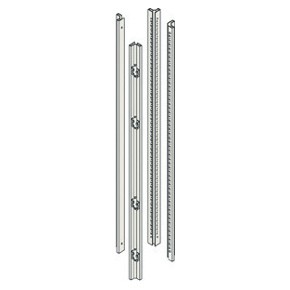 N. 4 montanti verticali con cerniere preassemblate in materiale zincato N. 4 montanti verticali con cerniere preassemblate in materiale zincato