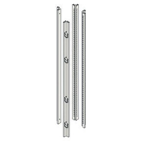 Nr. 4 vertical uprights with pre-assembled hinges in galvanized material Nr. 4 vertical uprights with pre-assembled hinges in galvanized material