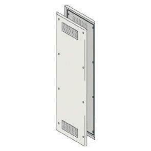 Pair of aeration side panels in painted sheet steel Pair of aeration side panels in painted sheet steel