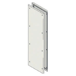 Pair of solid side panels in painted sheet steel Pair of solid side panels in painted sheet steel