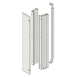 Internal cable compartment kit for separated distribution boards (closed frame) complete with hinged cover and rear upright Internal cable compartment kit for separated distribution boards (closed frame) complete with hinged cover and rear upright