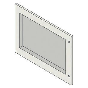 Solid front recessed panels Solid front recessed panels