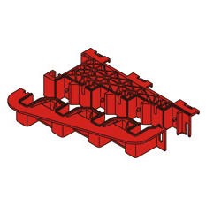 Supports jeux de barres alignés et étagés 800 - 1600 A pour systèmes à barres profilées des tableaux CVX 1600