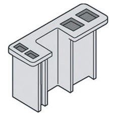 Adaptateur pour barres profilées