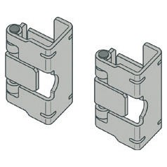 Pair of metal hinges for front panels Pair of metal hinges for front panels