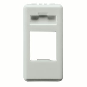 zentralplatten für datendosen - systimax commscope - 1 modul-system white