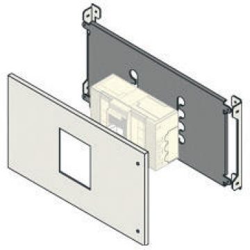 Installation kit for MCCB up to 630A - with rear terminals in separated cabinets B = 400mm Complete with perforated front panel, supports and fixing plates Installation kit for MCCB up to 630A - with rear terminals in separated cabinets B = 400mm Complete with perforated front panel, supports and fixing plates