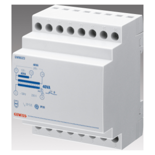 TRANSFORMATOR DZWONKOWY - 40VA 230/4+8=12V - 3 MODUŁY