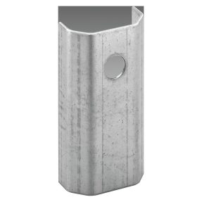 omega-type spacer on mavistrut notched runner - finishing: z275