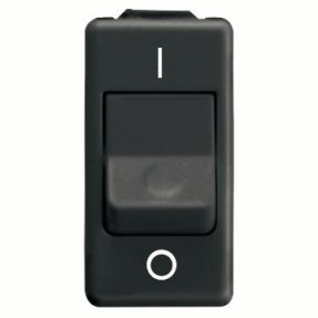 INTERRUPTOR BIPOLAR 250V ac - PARA USOS SEVEROS - 25AX - NEUTRO - SÍMBOLO 0/I - 1 MÓDULO - SYSTEM WHITE