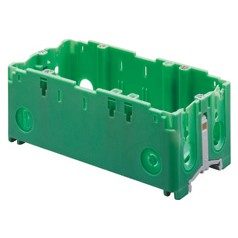  GERÄTEDOSE - 4 EINSÄTZE - TIEFE 52 MM - GRÜN