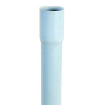 Rohr, leicht, starr - Mit Muffe - Länge: 2 m - PVC
