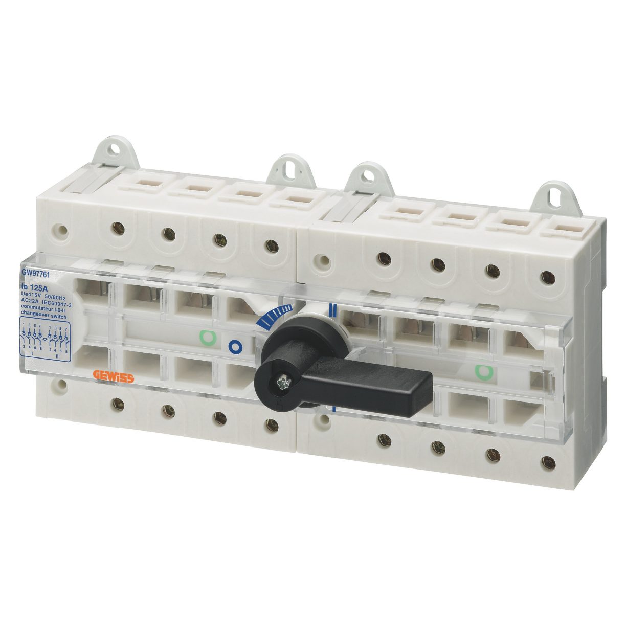 Comando Audio Conmutador De Linea 1-0-2 4P 63Amp Ac1 380-440V | Grupo ...