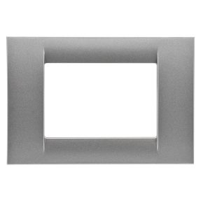 מסגרת virna - בגימור מבריק טכנו-פולימר - 3 מודול - טיטניום - system