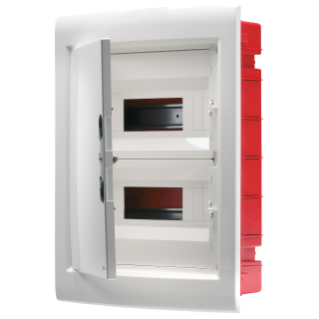 DISTRIBUTION BOARD - PANEL WITH WINDOW AND EXTRACTABLE FRAME - BLANK DOOR - TERMINAL BLOCK N 2X[(3X16)+(17X10)] E 2X[(3X16)+(17X10)] - 36M (18X2) IP40