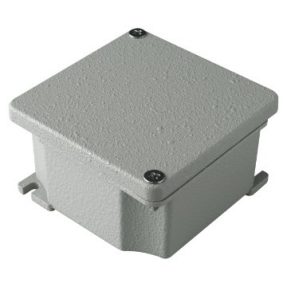 JUNCTION BOX IN DIE-CAST ALUMINIUM - PAINTED - METALLIC GREY - 91X91X54 - IP66