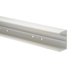 BR-PVC - UNTERTEIL BRÜSTUNGSKÄNALE - PVC - LÄNGE 2M - 70x100 - WEISS RAL9010