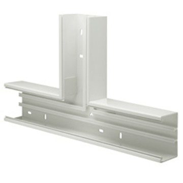  BR-PVC - BRÜSTUNGSKÄNALE - T-STÜCK - 70x100 - WEISS RAL9010