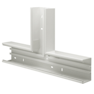 BR-PVC - DEVICE-MOUNTING AND SILL TYPE TRUNKING - T-JUNCTION - 170X70 - WHITE RAL9010