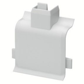 slk - scockelleistenkanal - übergangsstucke slk auf mini känale - 50x20 - weiss ral9001