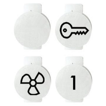 Symbols for illuminable switches and push-buttons