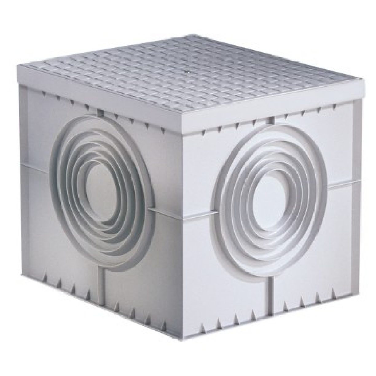 SQUARE ACCES CHAMBER 550X550X520 - FLAT KNOCKOUT BASE AND HIGH 