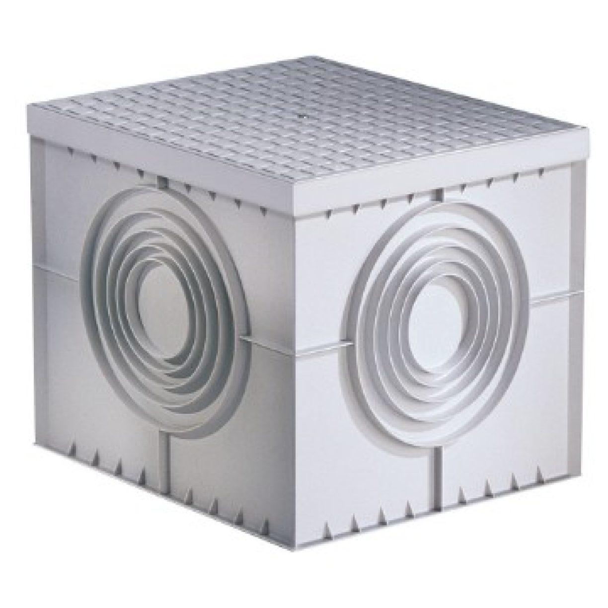 SQUARE ACCES CHAMBER 550X550X520 - FLAT KNOCKOUT BASE AND HIGH