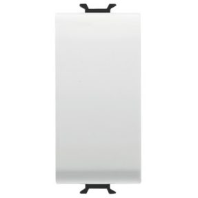INTERRUPTEUR SIMPLE 1P 250 Vca - 16AX - BOUTON NEUTRE - 1 MODULE - BLANC SATIN - CHORUSMART