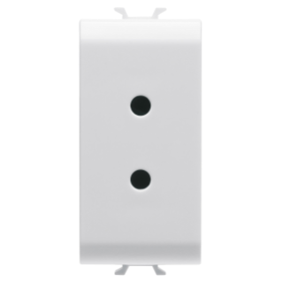 SELV SOCKET-OUTLET - 2P 6A 24V - 1 MODULE - GLOSSY WHITE - ANTIBACTERIAL - CHORUS