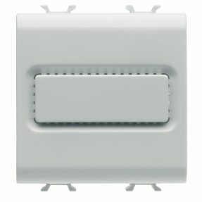 suoneria a tre tonalita' e 3 ingressi indipendenti - 12v ac/dc 6va 80 dba 1 metro - 2 moduli - bianco satinato - chorusmart