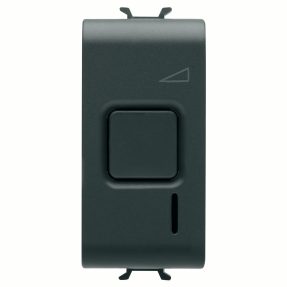 régulateur électronique – bouton-poussoir - 230 vca 50/60 hz - résistif 60- 500 w / inductif 60-500 va - 1 module - noir satin – chorusmart